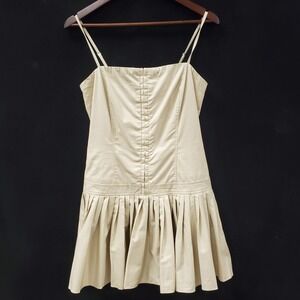 Mare Mare Anthropologie Drop Waist Mini Dress Size M Tenniscore Preppy Old Money